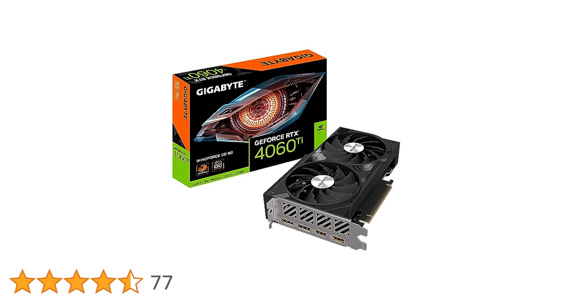 GIGABYTE GeForce RTX 4060 Ti OC  V2 8GB Gigabyte Carte graphique NVIDIA GeForce RTX 4060 Ti